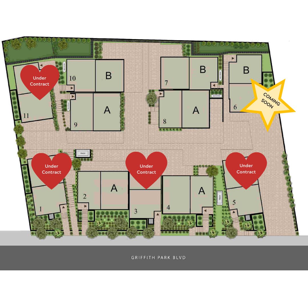 The Griffith Exterior site plan four sold